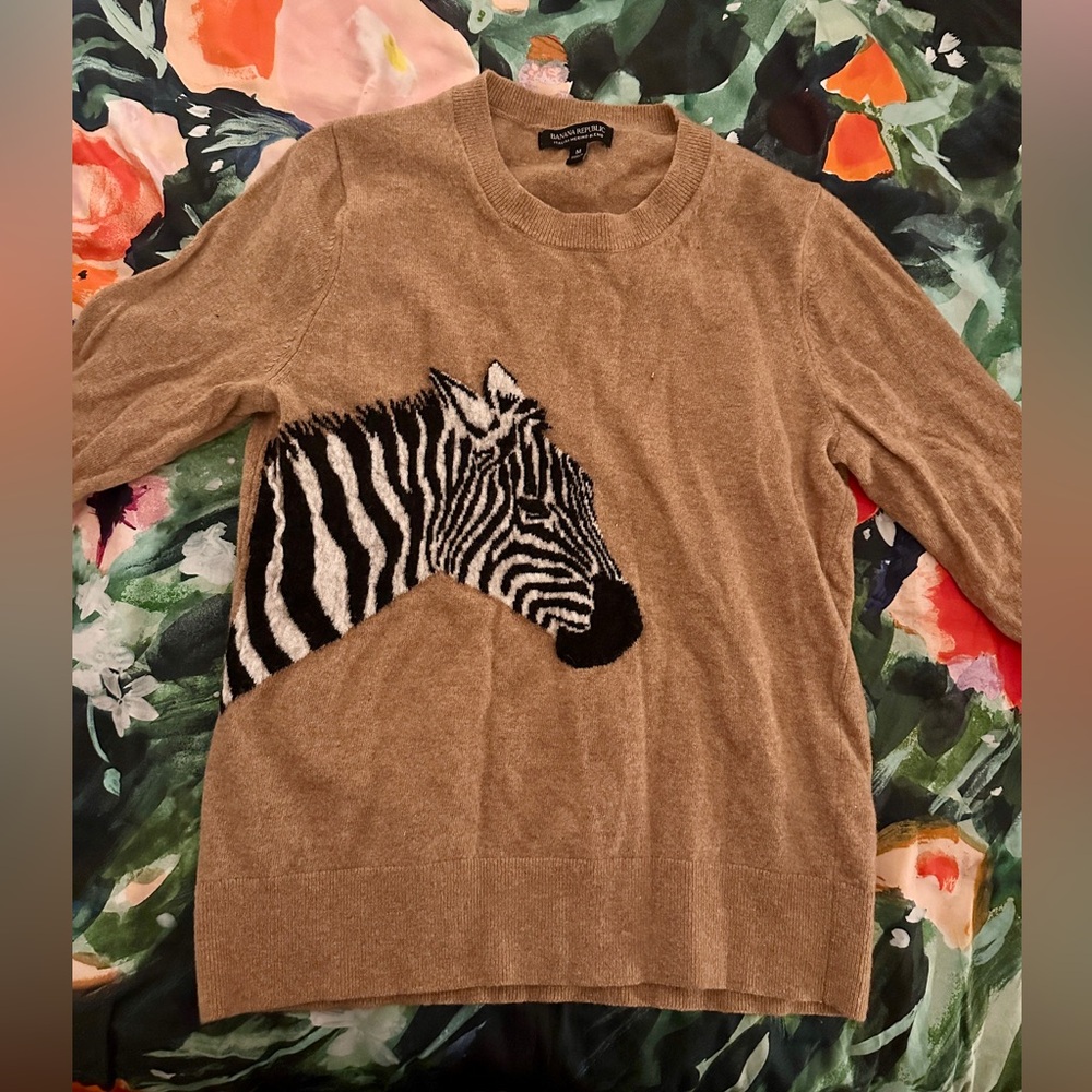 Zebra Print Sweater